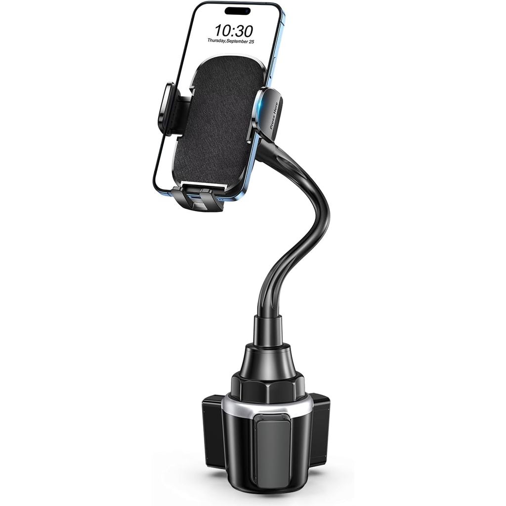 ที่วางโทรศัพท์ในรถยนต์ แบบ คู่ 360° หมุน Gooseneck Holder ที่วางโทรศัพท์สําหรับรถยนต์, ที่วางโทรศัพท