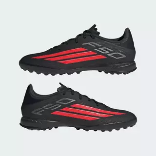 adidas ฟุตบอล รองเท้าฟุตบอล F50 League Turf Unisex สีดำ JR8977