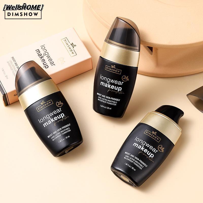 [Well HOME] DIMSHOW 30ml Liquid Foundation Multiple Shades Hydrating Natural Finish Creamy Full Cove