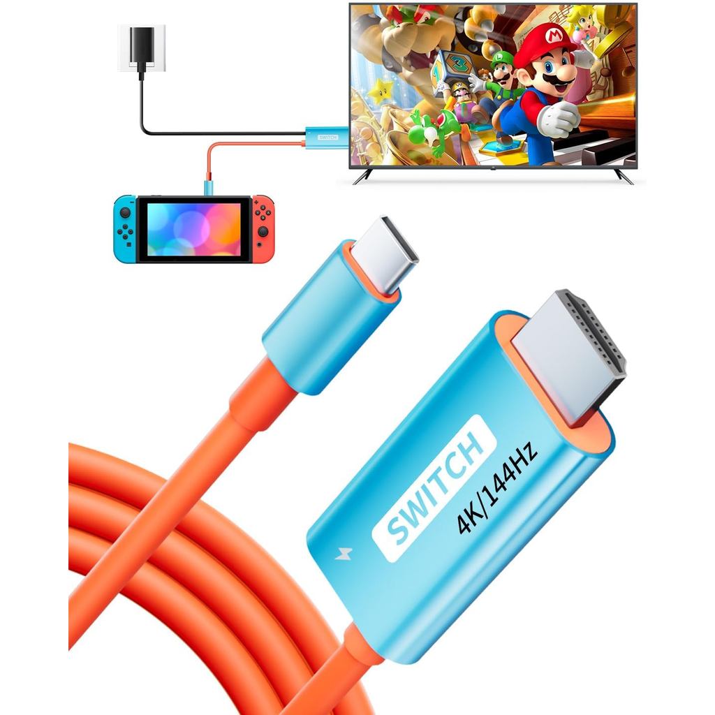 แบบพกพาสวิทช์ 1 TV Dock Station สําหรับ Nintendo Switch 1, พร้อม 4K & 144HZ HDMI/100W Charge PD Port
