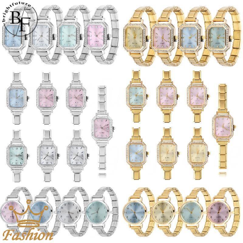 Hot Italian Charm Modular Watch สร้อยข้อมือนาฬิกาข้อมือ Fit 9 มม. สแตนเลส DIY เครื่องประดับ