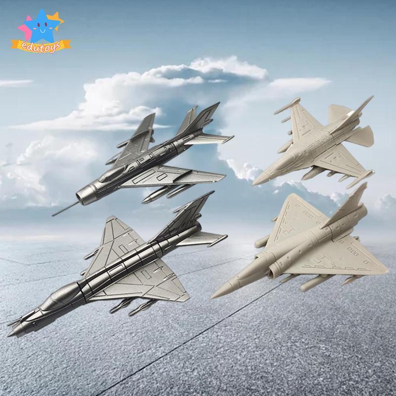 [Edstars] 1:144 Scale Simulation Fighter Model ของขวัญ 4D ชุดของเล่นเครื่องบินสําหรับผู้เริ่มต้น