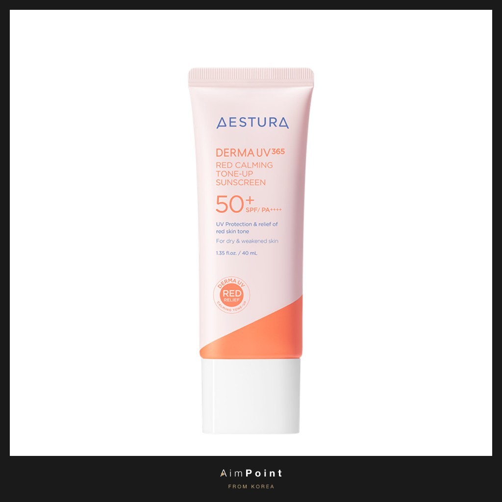 [aestura] Derma UV365 Red Calming Tone-Up Sunscreen 40ml / ครีมกันแดดเกาหลี / Tone-Up Effect โดย Aim