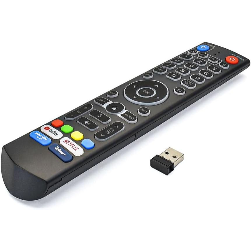 V3 Pro Backlit Voice Remote เข้ากันได้กับ vSeeBox V1 Pro/V1 Max/Elite/Max/ V2 Pro / V3 Pro / V3 Plus