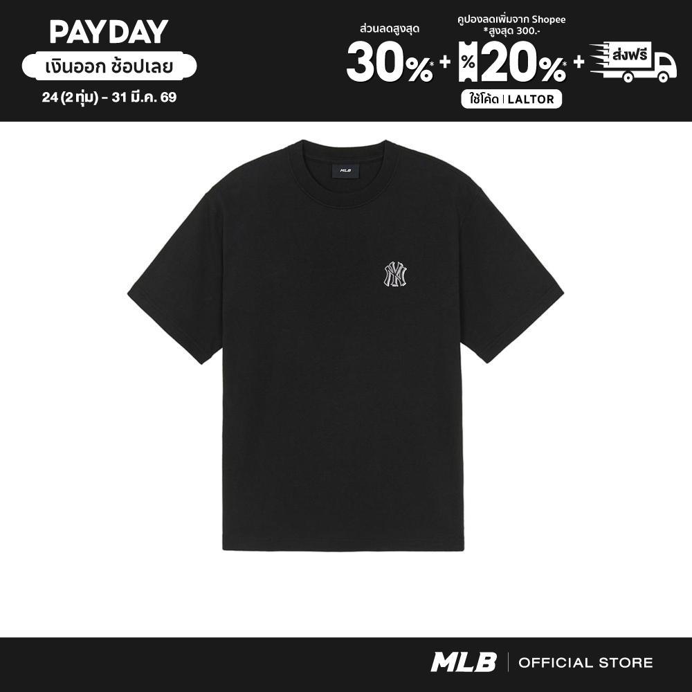 MLB เสื้อยืด ยูนิเซ็กส์ Basic Heavy Weight Over Fit T-Shirts รุ่น 3ATSB0354 50BKS สีดำ