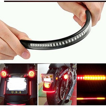 หลอดไฟเบรคหลังรถจักรยานยนต์ 48 Led 2835 3014 Smd Dual Color