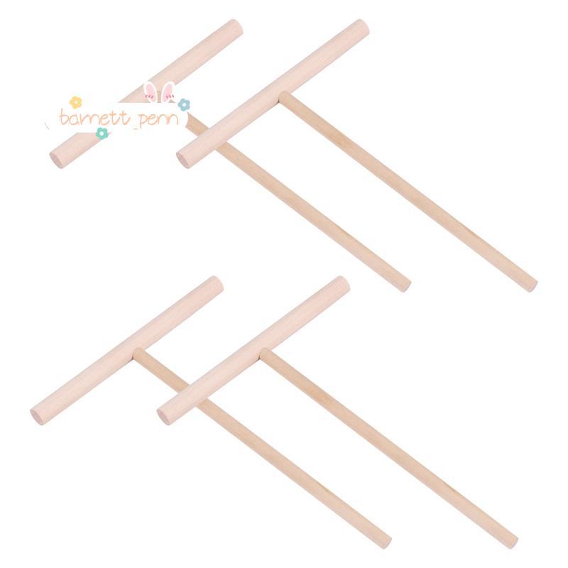 4 ชิ้น T Shape Crepe Maker Pancake Batter ไม้ Spreader Stick, ไม้ Crepe เครื่องมือ, Crepe Spreaders 