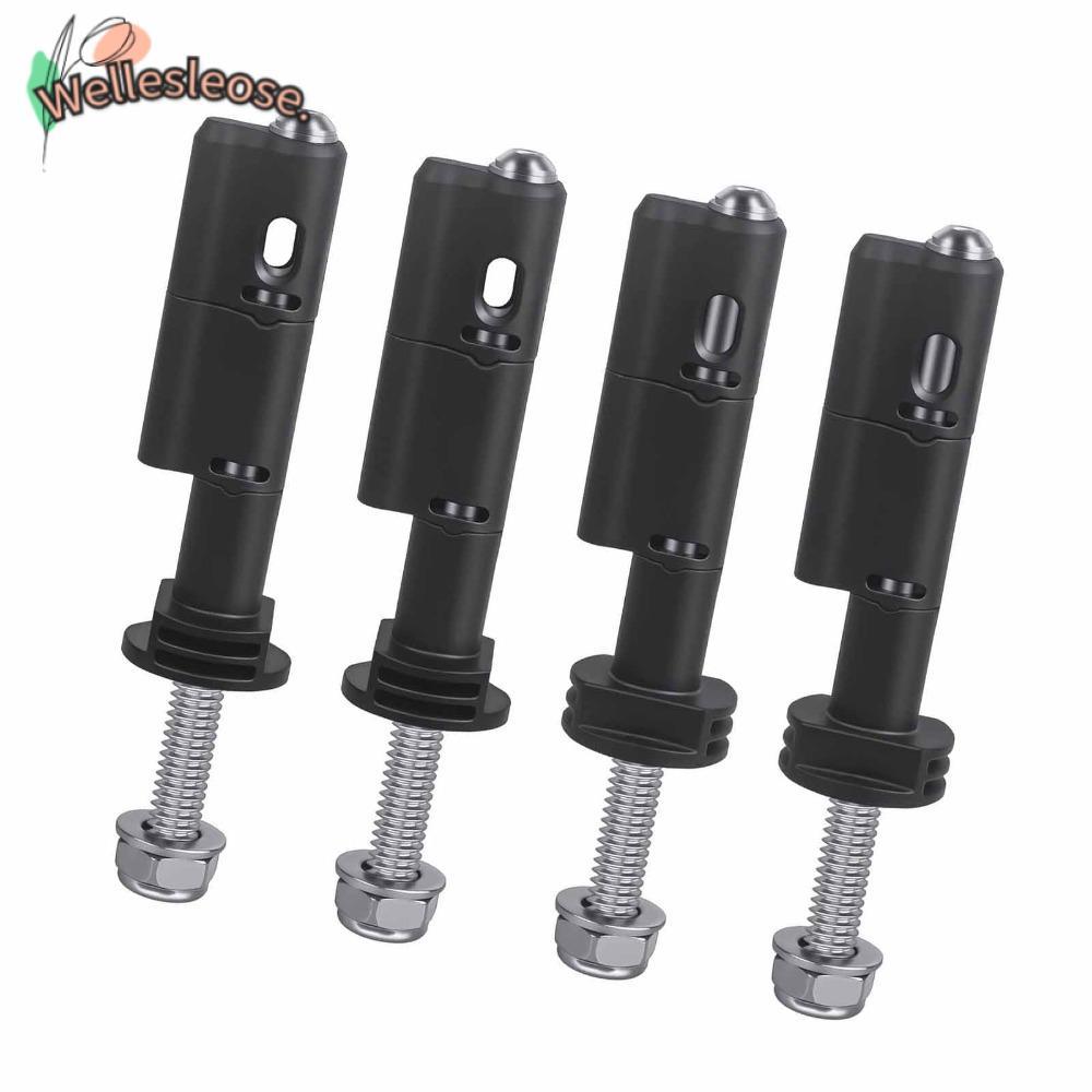 WELLE หมุดยึด 4 ชิ้น, การออกแบบล็อคสแตนเลส Traction Board Mount Pins, ความยาว 140 มม.เข้ากันได้กับ M