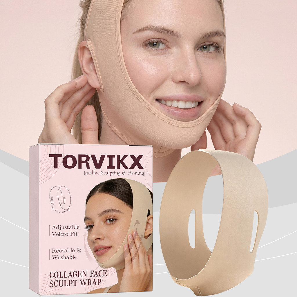 เทปยกกระชับใบหน้าระบายอากาศ 1 ชิ้น – รองรับการคอนทัวร์ Jawline ที่มองไม่เห็น ดูแลผิวหน้าประจําวันที่