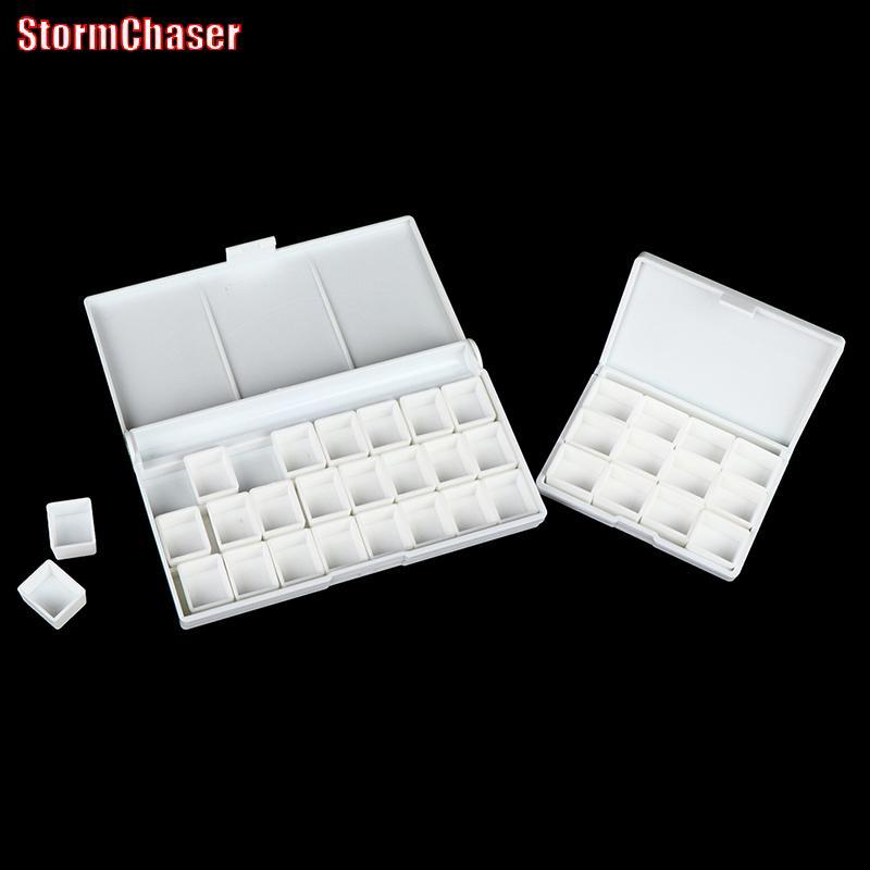 [Storm-t] 12/24Grid พาเลทสีน้ํา กล่องถาดสีเปล่า + กล่องเล็ก 12/24 กล่อง