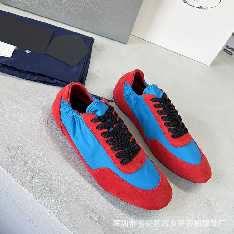 PZO7 P Home Triangle Logo Spring/Summer New German Training Shoes for Men and Women, Comfortable Cow