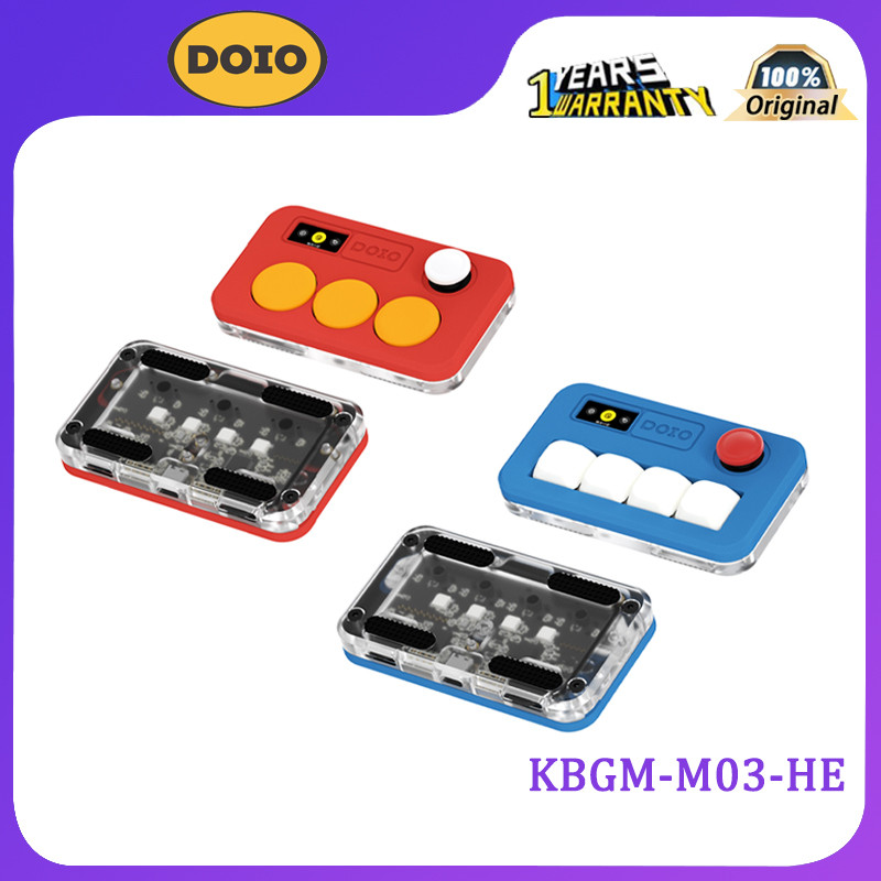 DOIO KBGM-M03-HE คีย์บอร์ดเชิงกลแบบถอดเปลี่ยนได้, OSU/DJMAX/Muse Dash/EZ2ON แผ่นรองเมาส์สําหรับเล่นเ