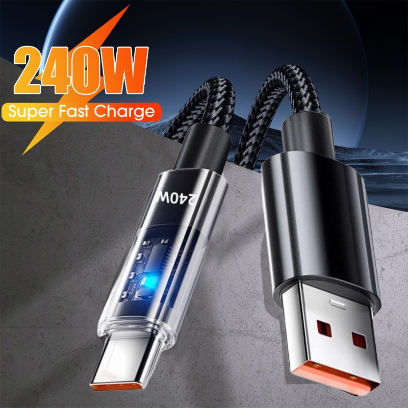 สายชาร์จ USB เป็น Type C ของ Super Flash 240W รูปที่ 2