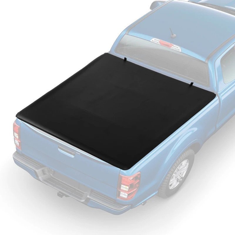 5Ft Soft Roll-up Truck Bed Tonneau Cover Wear Resist Dual T-Slot ฝาครอบด้านหลัง IP56 กันน้ํา Roller 