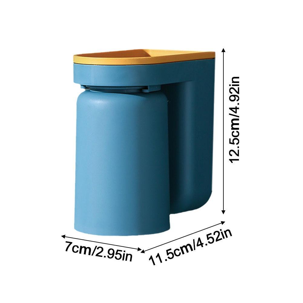 ที่ใส่ยาสีฟันแปรงสีฟันแบบไม่มีเล็บและถ้วย No-punch Gargle Cup เจาะไม่มีน้ํายาบ้วนปากถ้วย C0m6