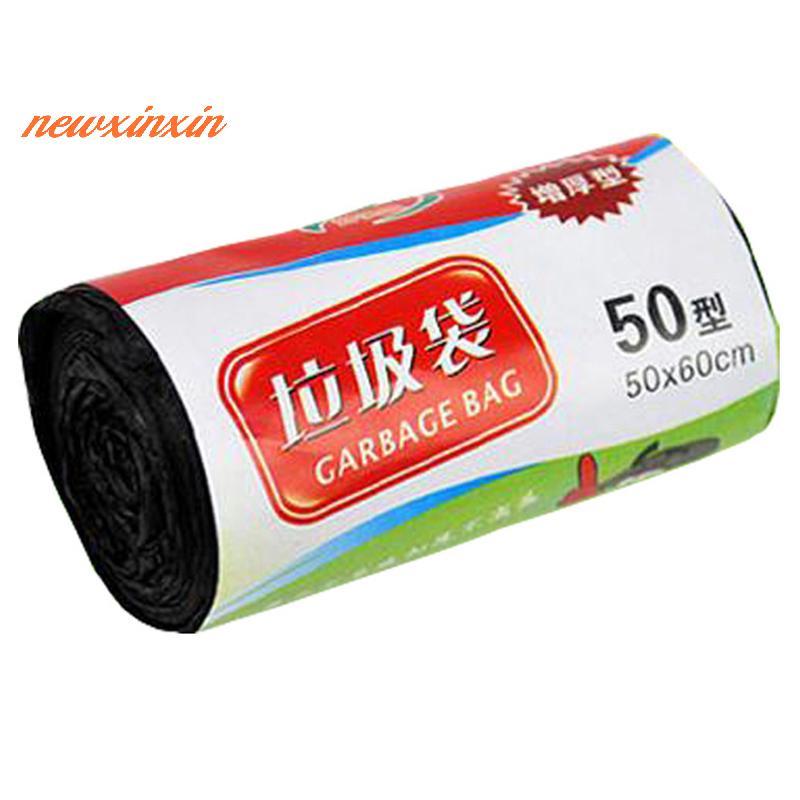 [NT-t] 1 ม้วน 50*60 ซม. ถุงขยะสีเดียว Thi สะดวกสิ่งแวดล้อมถุงขยะพลาสติกถุงพลาสติกแบบใช้แล้วทิ้ง Bla ขยะ [ใหม่]