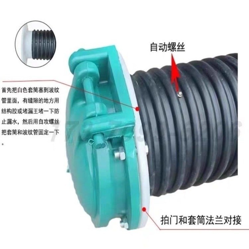 ประตูน้ำ FRP / ประตูน้ำเหล็กหล่อ สำหรับบ่อปลา / อ่างเก็บน้ำ / ท่อ / คลอง