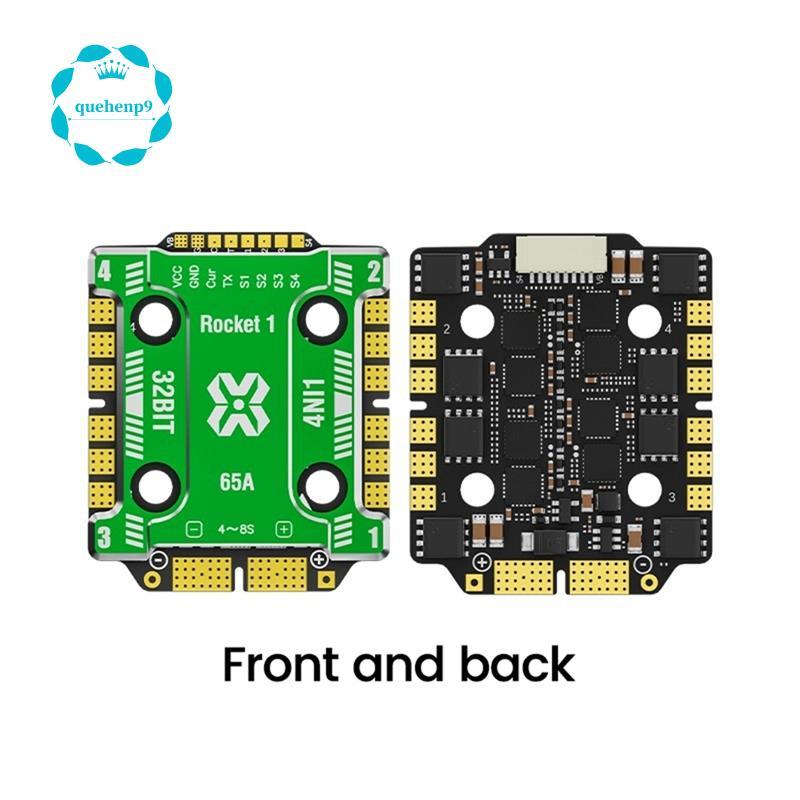[Fast Q9]สําหรับRC FPV Drone 4-IN-1 ESC 2065 AM32 32Bit 65A 4-8S Lipo, 20X20 มม.พร้อมอลูมิเนียมอัลลอ
