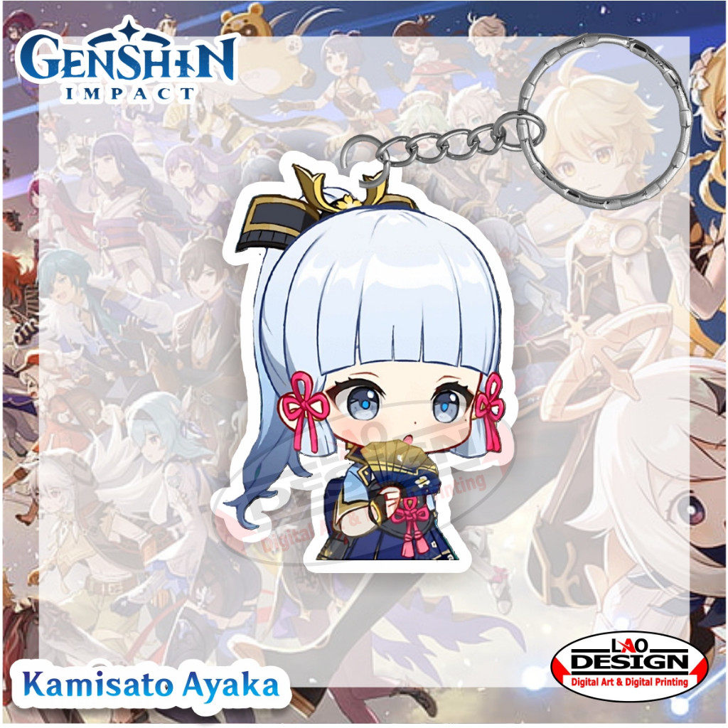 Gantungan Kunci KAMISATO AYAKA Genshin Impact - Gantuan Kunci Genshin Impact - Gantungan Kunci