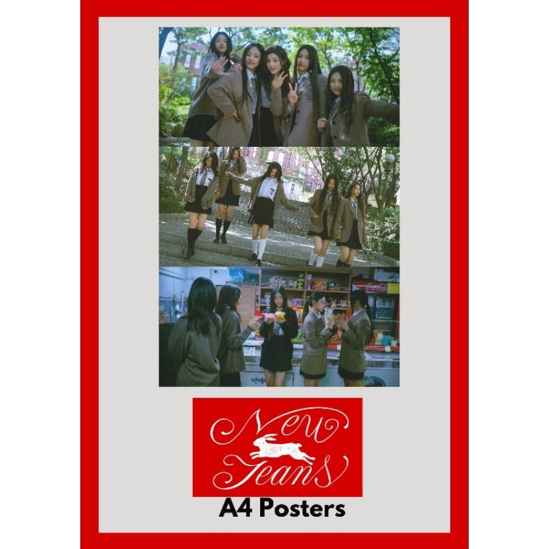 โปสเตอร์ NewJeans Girl Group A3