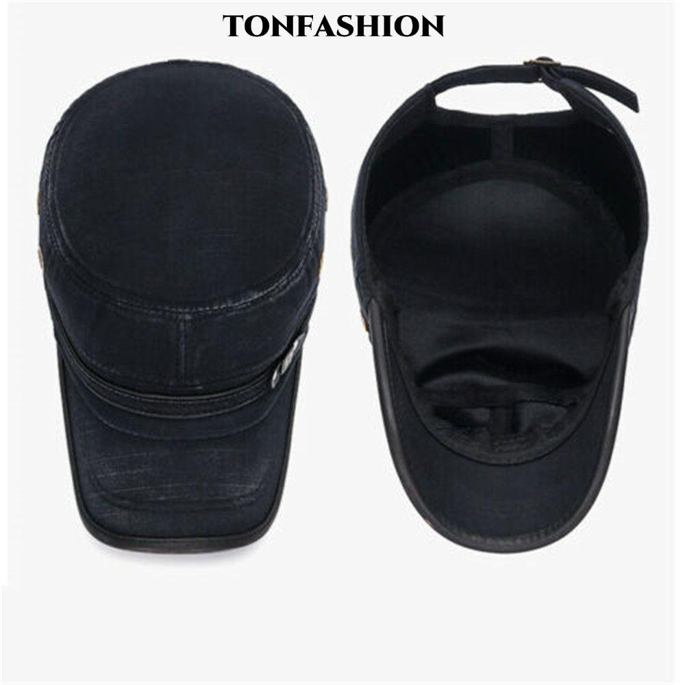TONFASHION Peaked Cap Men Breathable Adjustable Sun Cap
