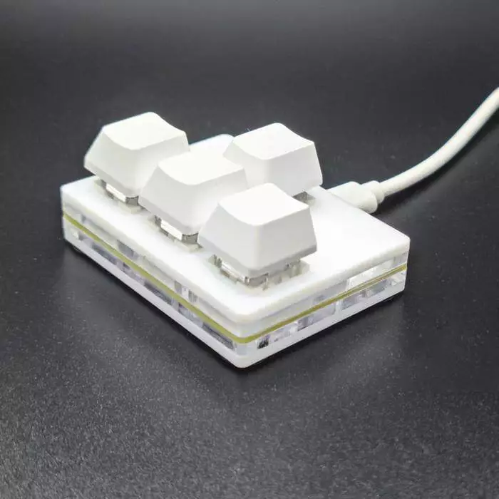 คีย์บอร์ดกลไกขนาดเล็ก 4 คีย์ WASD แบบมีสาย USB แกนสีแดง thumbnail 7