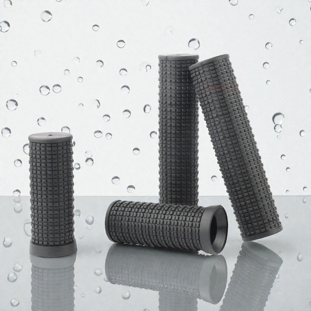 ปลอกแฮนด์จักรยานยาง แบบสั้น-ยาว (120mm/75mm) 1 คู่ จับสบาย กันลื่น ทนทาน สำหรับรถพับ/เสือภูเขา/จักรยานทั่วไป