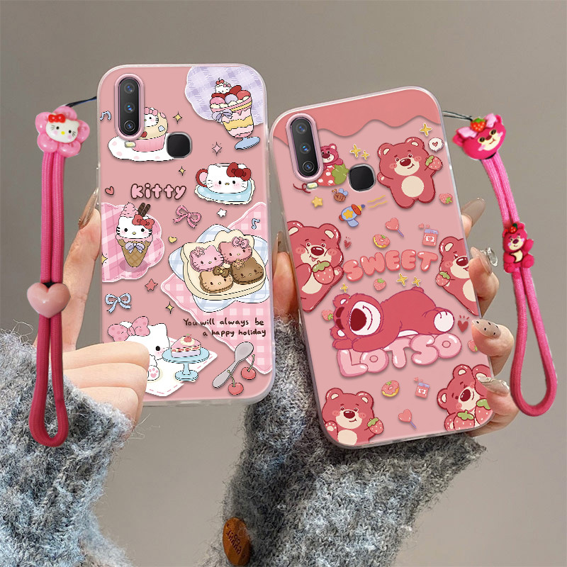 Vivo y11 case vivo y11 y15 y17 u10 case เคสโทรศัพท์ป้องกันการตกน่ารัก