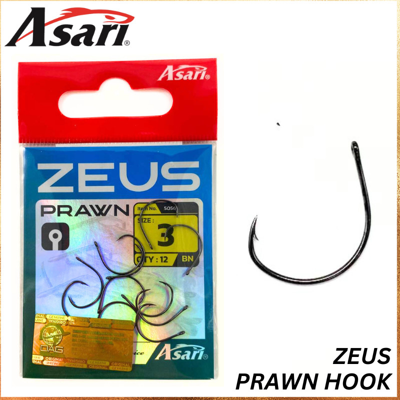 MATA ASARI Zeus Ringed Prawn Hook - ตะขอกุ้ง