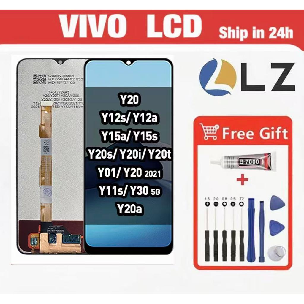 จอแท้ Vivo Y20 Y12S Y15S Y12A จอแท้ Vivo Y20 ชุดจอทัชสกรีน จอ LCD VIVO Y20