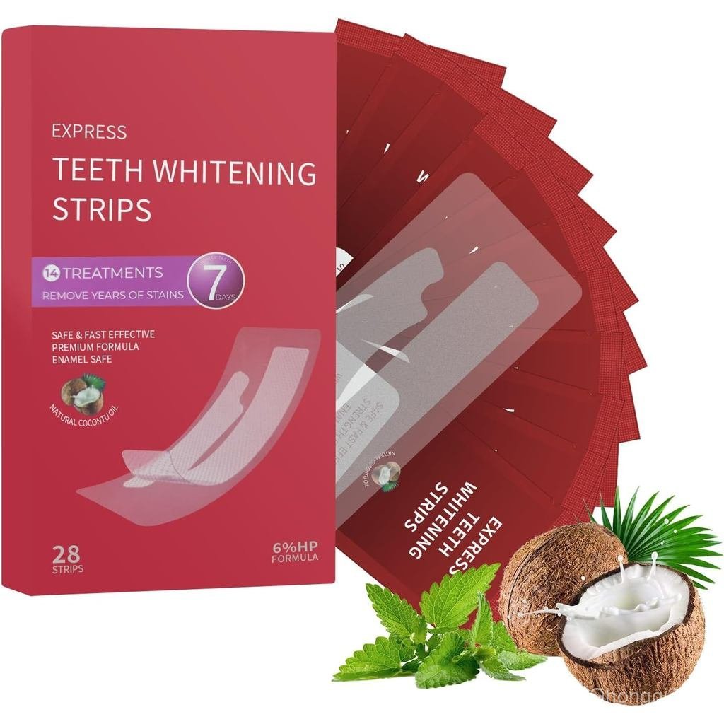 Teeth Whitening Strips 14 Sensitive Gentle - Sensitive Teeth whitening Strips, Deep Stains Removal, 