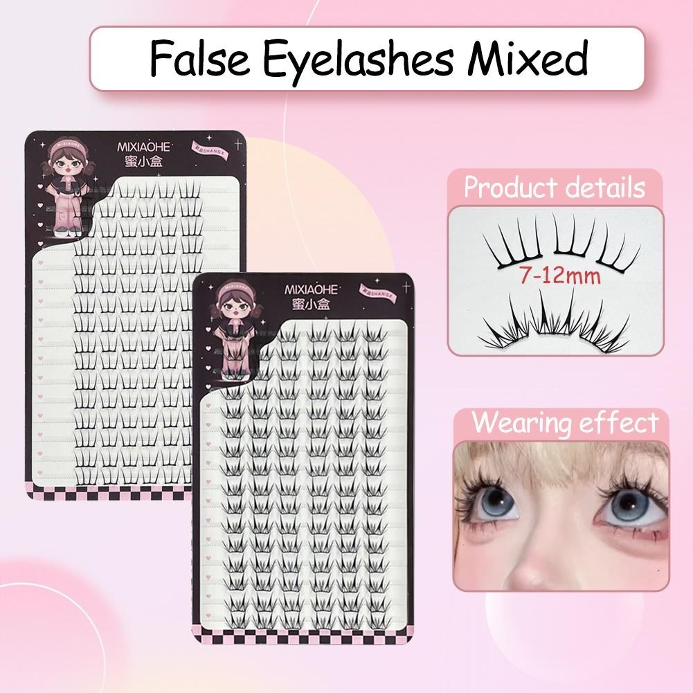 Mi Xiao He ขนตาปลอมแบบไร้กาวอย่างเป็นธรรมชาติขดน้ําหนักเบาต่อขนตาเครื่องมือขนตา L6q2