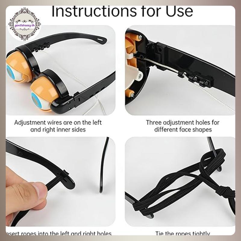 GG Winking Glasses สําหรับแสดงและงานปาร์ตี้ – แว่นตา Kinetic Crazy Eyes พร้อม Manual Blink Action, ก