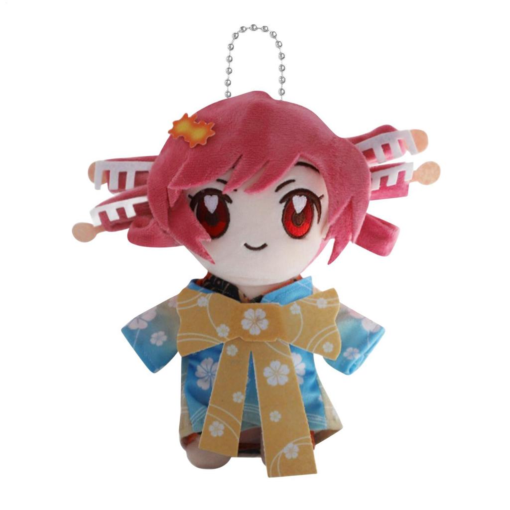 For Kasane Teto Anime Figure Plush Cute Key Chain Pendant Stuffed Toy Kawaii Anime Doll Bag Pendant 