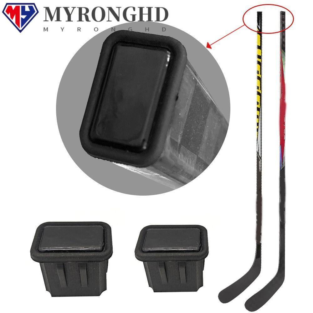 MYRONGHD 10 ชิ้น Hockey Stick Butt End Caps, น้ําหนักเบา TPU Hockey Stick End Cap, ไม่มีเครื่องมือ S