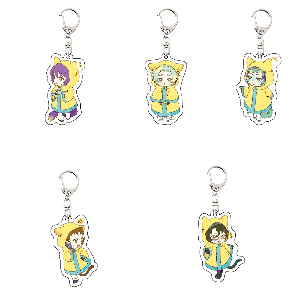 ใหม่อะนิเมะ Gnosia อะคริลิคตกแต่งบ้านสําหรับแฟนๆ Key Chain