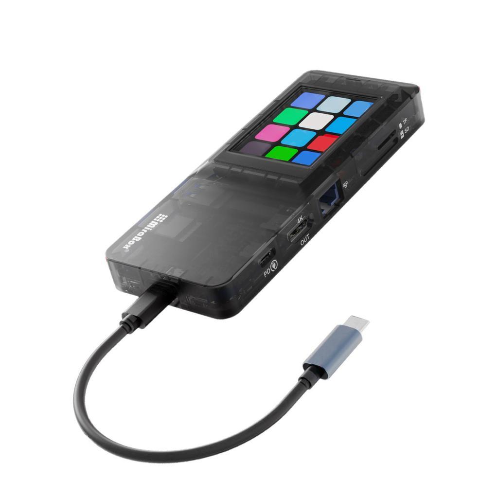 Stylish365 Jectse USB C Hub Multiport อะแดปเตอร์หน้าจอสัมผัสจอแสดงผล LCD พร้อม PD 100W HDTV 3840x216
