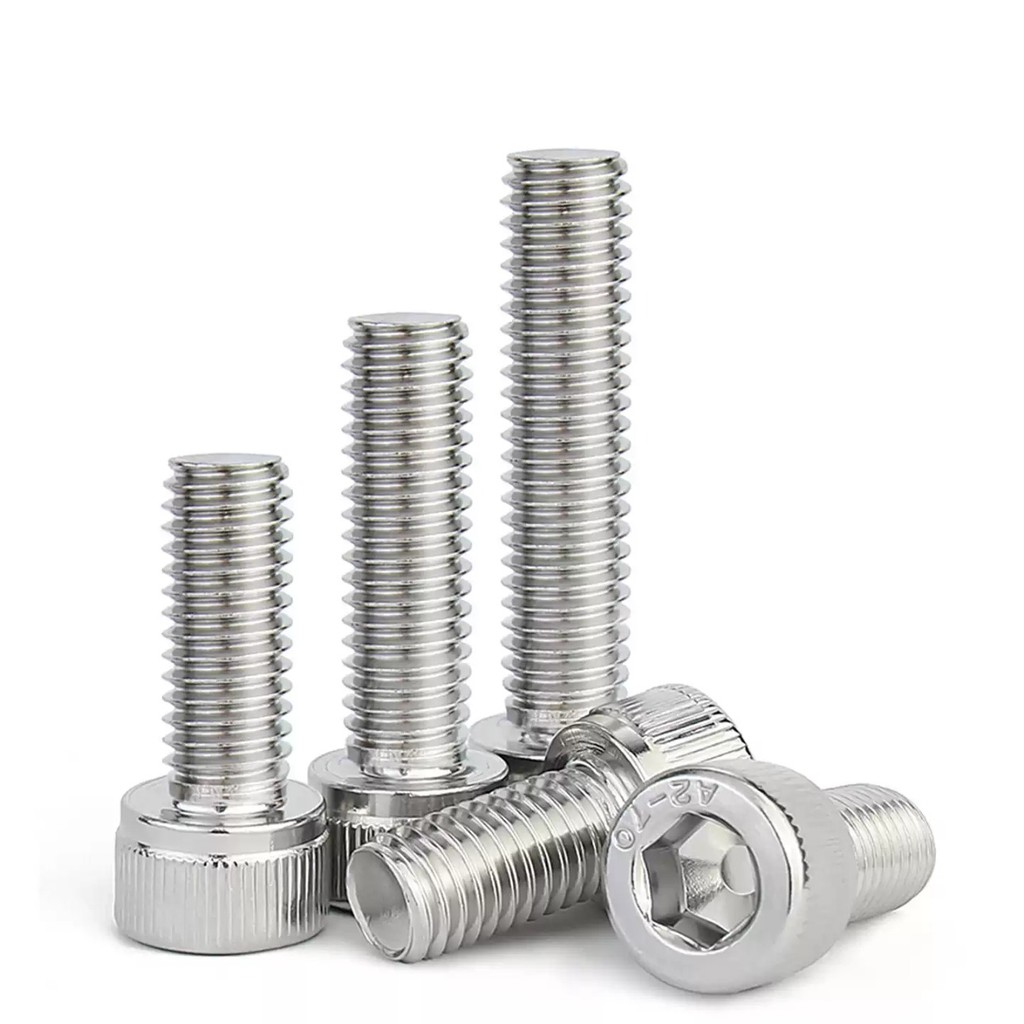 ((XCF-304 สแตนเลสสตีลหัวถ้วยหกเหลี่ยมซ็อกเก็ตสกรูหัวทรงกระบอกสกรู Bolt M1.4 M1.6 M2M2.5 M3