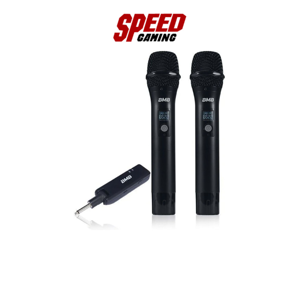 BMB WH-210 | ไมโครโฟนไร้สายแบบมือถือคู่ ย่าน UHF 748-758 MHz | By Speed Gaming