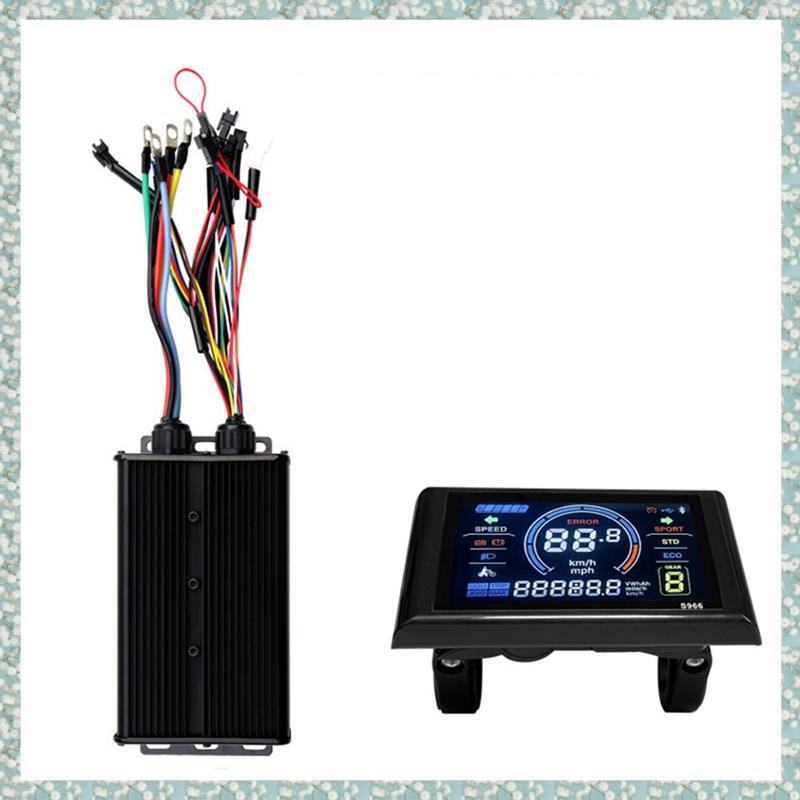 [h5bl3j6wj.ph] 48V 72V 60A 1000W 3000W มอเตอร์ไร้แปรงควบคุมไดรฟ์ S966 สี LCD ชุดสําหรับจักรยานเสือภู