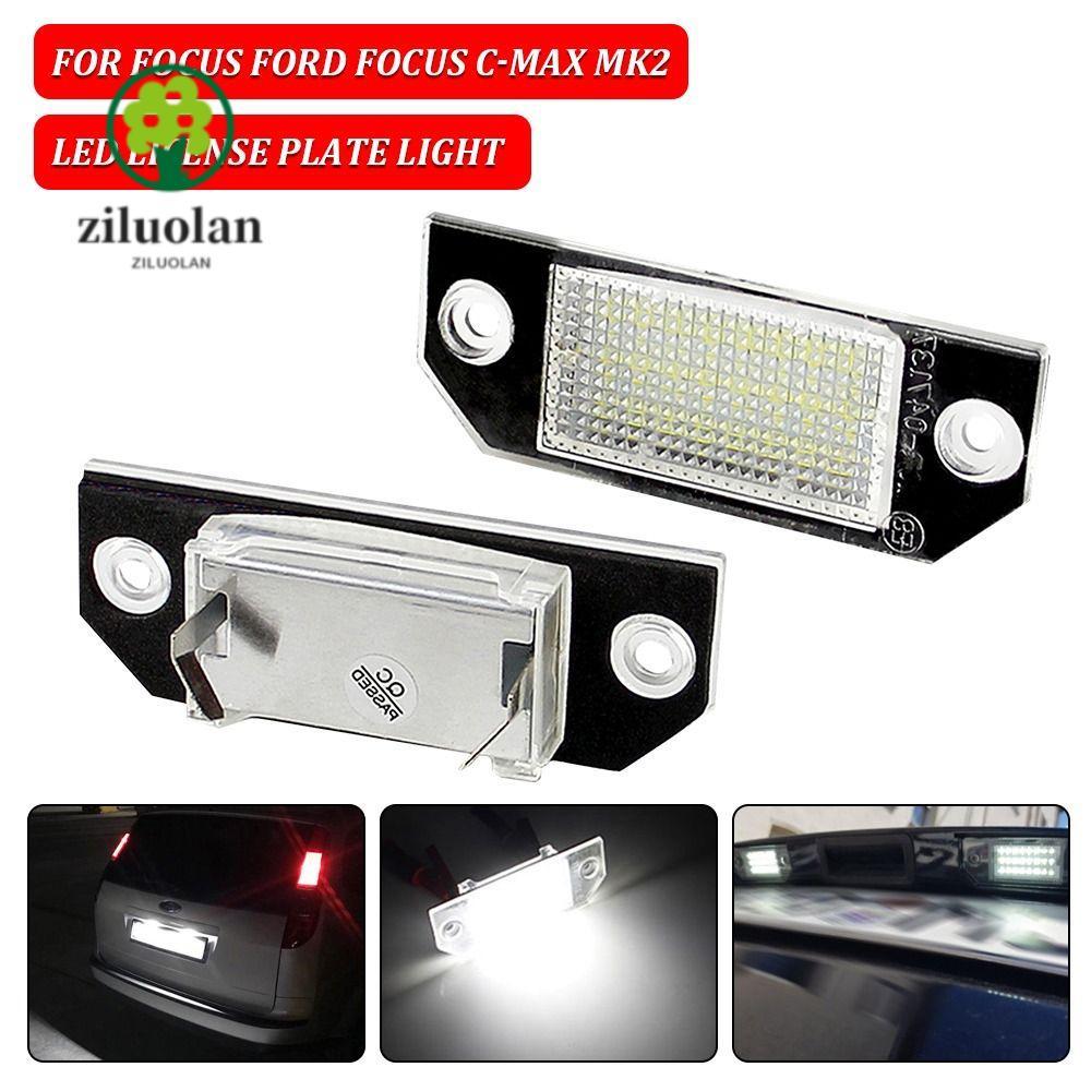 Ziluolan ไฟส่องป้ายทะเบียน, ไฟป้ายทะเบียนรถยนต์สว่างสากล, เปลี่ยน 12V กันน้ําทนทานด้านหลังหาง LED สําหรับ Ford Focus