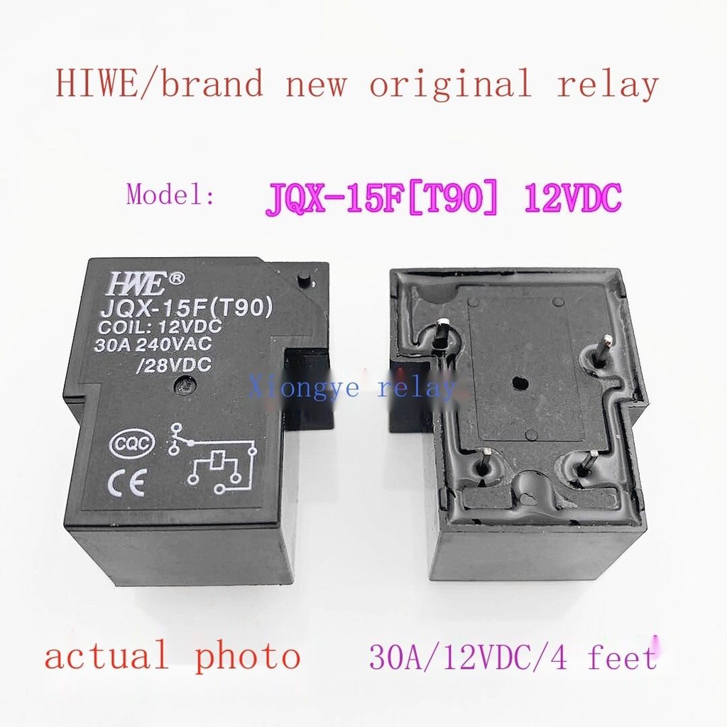 จุดเดิมใหม่ HWE/JQX-15F[T90] รีเลย์ 12VDC 953-1A-12DG-1