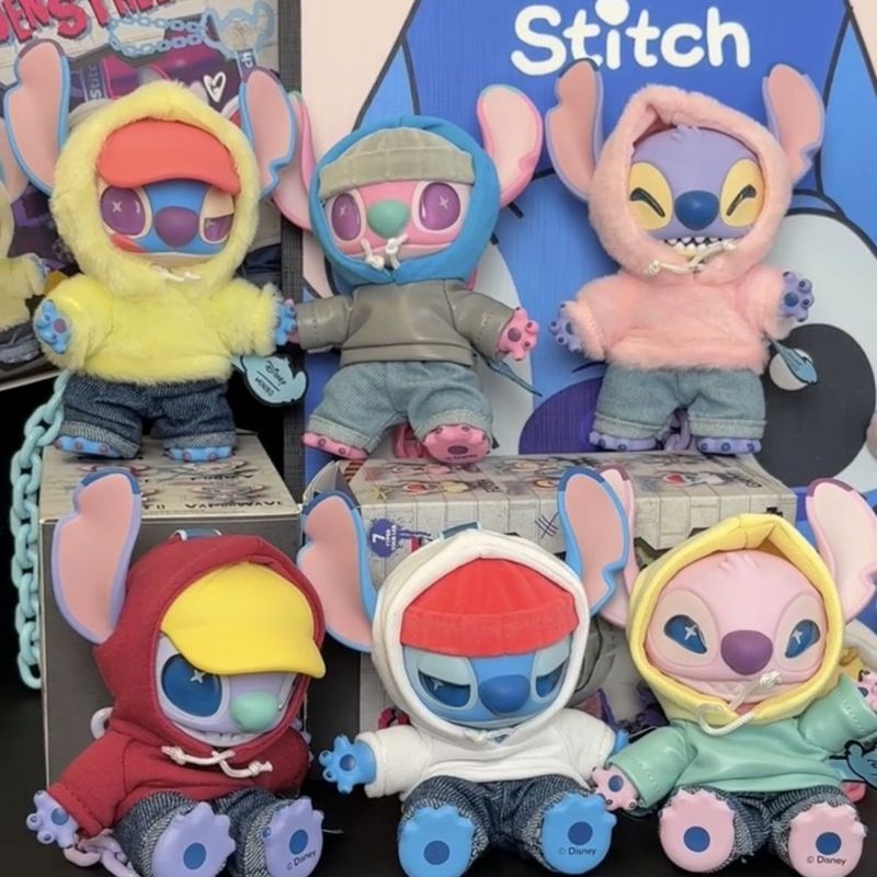 MINISO Stitch GenZ Street Mystery Box | ตุ๊กตาไวนิลน่ารัก เครื่องประดับอินเทรนด์ ของขวัญสะสม

