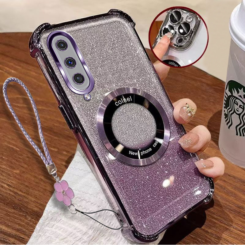 2018 Samsung A50 A30S A50S A70 A7 2018 A750 เคสโทรศัพท์สีใหม่ทองแม่เหล็กไร้สายซิลิโคนป้องกันสี่มุม TUP กันกระแทกฝาครอบโทรศัพท์ ราคา ถูกที่สุด ดีลบีเคเค