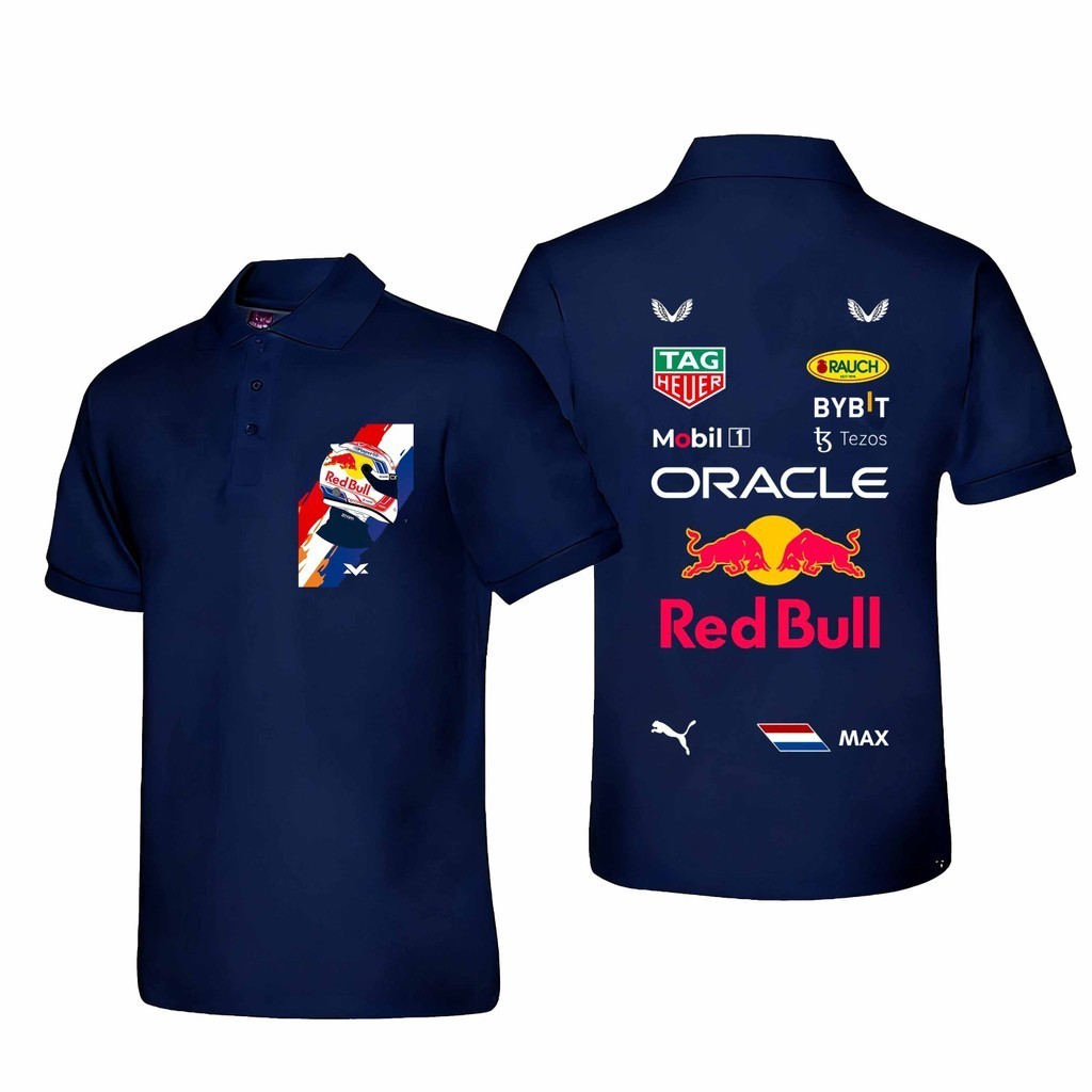 【polo】 Red Bull Racing Motorsport Polo Shirt | เสื้อโปโลแขนสั้น Red Bull Racing มอเตอร์สปอร์ตสำหรับผ