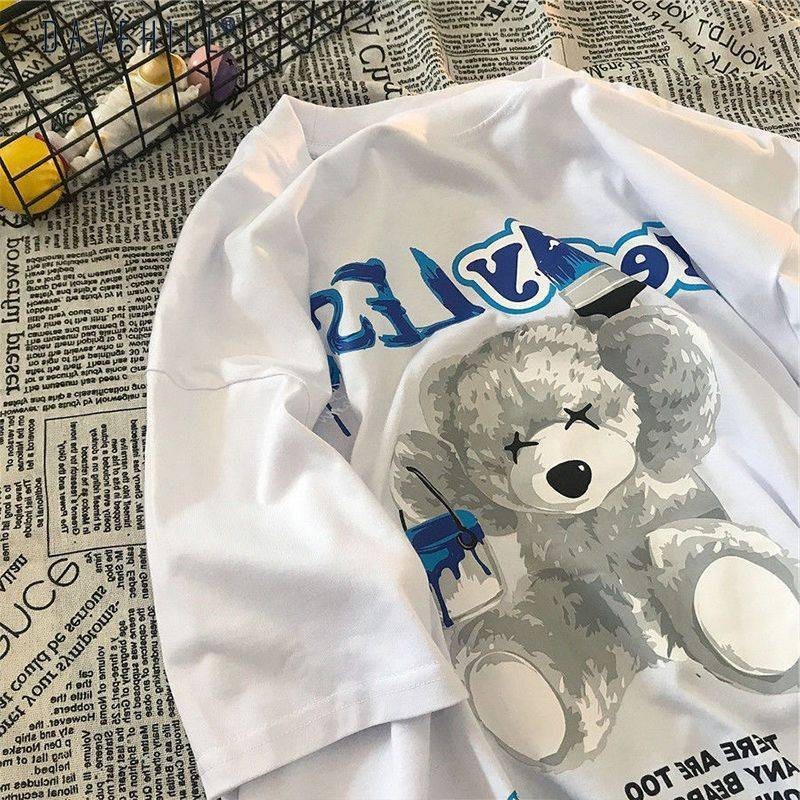 ES.SHOP28 เสื้อยืดแขนสั้น สไตล์เกาหลี oversize เสื้อผ้าแฟชั่นวัยรุ่นน่ารัก เสื้อโอเวอร์ไซส์ผู้หญิง ล