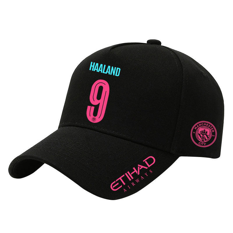 หมวกเบสบอล ในฤดูกาล 23-24 เบอร์ 9 สโมสรฟุตบอลแมนเชสเตอร์ เมือง ของ Haaland ของ Haaland อเนกประสงค์ทั