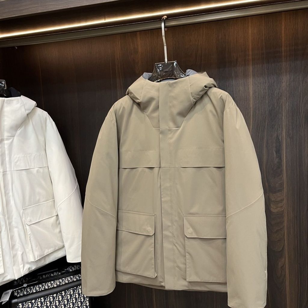 MANX Zegn * ฤดูหนาวที่อบอุ่นกลางแจ้งผู้ชายกันน้ําหนาWindproof Hooded Goose Down Jacket Jacket