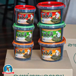 🥢 โกโบริ สาหร่ายอบกรอบ ถังใหญ่ ขนมสาหร่าย กรอบอร่อย ไม่อ้วน เด็กกินได้