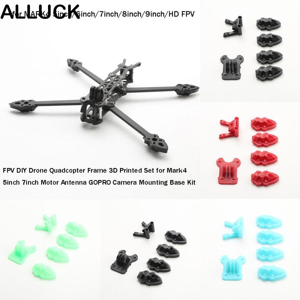 ALLUCK DIY Drone Quadcopter กรอบ, FPV 5 สีชุดพิมพ์,คุณภาพสูงพลาสติกมอเตอร์เสาอากาศกล้องสําหรับ Mark4